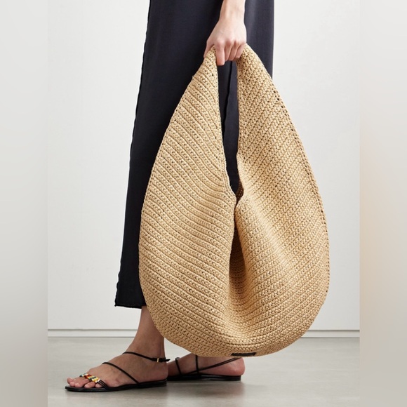 Khaite Olivia Large Raffia Bag, Natural raffia - Picture 6 of 17